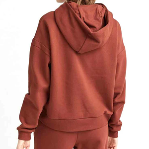 Venta al por mayor 330 Gsm Men's Gym Workout Hoodie Oversized Pullover Sweatshirt Custom Logo Solid Pattern Winter Plain Dyed Hoodies - Product Image 5