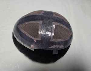 Perruque toupet en cheveux humains Remy indiens avec styles Yaki et Deep Wave, trame unique pour dentelle, toutes les couleurs - Product Image 6