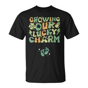 Maglietta per la gravidanza 'Growing Our Lucky Charm' per il giorno di San Patrizio - Product Image 1