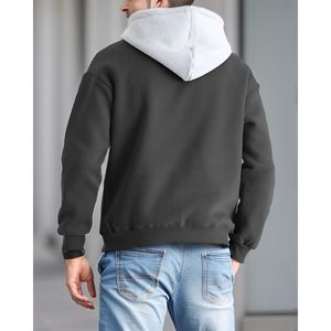 Nouveau dernier sweat à capuche de haute qualité à la mode pour hommes couleur unie sweats à capuche amples et respirants bonne vente prix de gros sweats à capuche pour hommes - Product Image 6