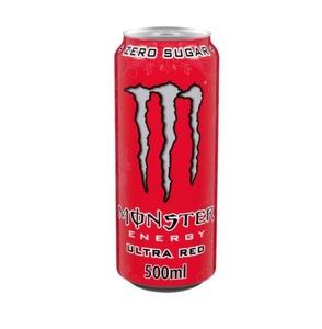 Bebida Energética Original Monster Energy Ultra Red 500 ml, Sabor Dulce Refrescante, Bebida de Alta Calidad para Venta al por Mayor y Minorista - Product Image 1