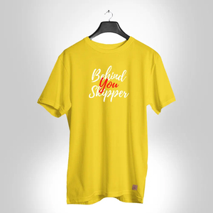 Dernières tendances de haute qualité grande taille T-Shirt pour hommes poids lourd 250GSM 100% coton coupe ample imprimé derrière vous Skipper Tee - Product Image 2