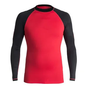 Manches longues Design personnalisé votre propre Rush Guard à manches longues Rash Guard meilleure qualité plaine hommes Rash Guard pour hommes