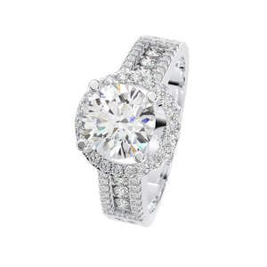 Joyería fina de Plata de Ley 925 personalizable OEM regalo de alta calidad para mujeres corte brillante CZ piedra clásica para fiesta Calista - Product Image 2