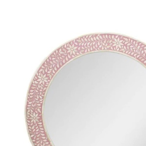 Miroir mural en incrustation d'os de qualité supérieure avec un design complexe sculpté à la main, miroir mural décoratif artisanal pour l'intérieur - Product Image 5