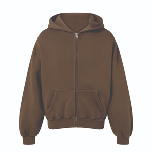 Vente en gros des fabricants 100% coton sweat à capuche zippé surdimensionné pour hommes lourd 400 g/m² design personnalisé pour l'automne prix bon marché - Product Image 1