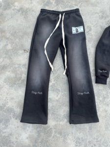 Sweat à capuche surdimensionné lavé à l'acide avec logo personnalisé de haute qualité Sweat à capuche lourd et pantalon Streetwear pour hommes - Product Image 3