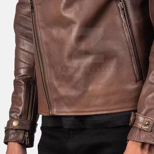 Customized Design <b>Faux</b> <b>Leather</b> Formal Winter <b>Jacket</b> with Front Logo Waterproof & Windproof Pakistan Manufacturer for <b>Men</b> - Product Image 5