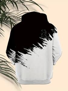 Diseño personalizado French Terry 400 GSM Sudadera con capucha Logotipo de impresión personalizada peso pesado 100% algodón Sudadera con capucha para hombre - Product Image 3