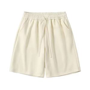 Haute qualité broderie personnalisée hommes Shorts en gros été casual français éponge Shorts taille élastique coton DDP expédition - Product Image 1