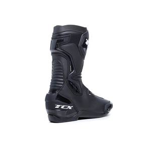 TCX SP Master <b>Men's</b> Sport-Racing Knee-High Winter <b>Boots</b> Genuine Leather Lining PVC and Rubber Insole Button <b>Zip</b> Closure Black - Product Image 3
