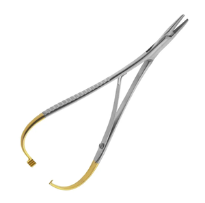 Portaagujas TC Mattieu de acero inoxidable de alta calidad, instrumento quirúrgico Manual con mandíbula delicada dentada - Product Image 3