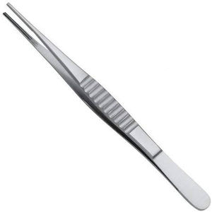 Meilleur fournisseur de pinces à tissus Adson en acier inoxydable, pointe dentelée, réutilisables, ensemble d'instruments de chirurgie générale - Product Image 1