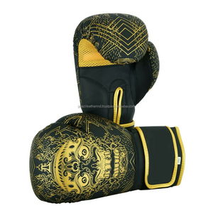 Diverses tailles de gants de boxe en cuir 10oz 12oz 14oz 16oz pour les arts martiaux et l'entraînement physique - Product Image 5