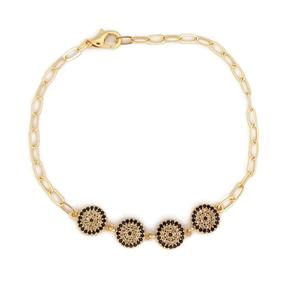 สร้อยข้อมือแฟชั่นทองเหลืองแท้มีเสน่ห์ - Product Image 1