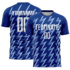 Camiseta de fútbol personalizada unisex para adultos al por mayor, uniforme de fútbol por sublimación con nombres y números, ropa deportiva transpirable de secado rápido - Product Image 5