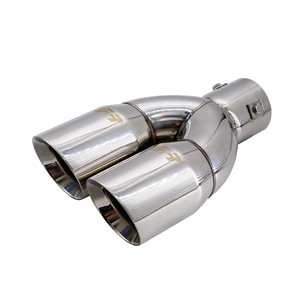 Terminale rotondo diametro 63mm a doppia inclinazione in acciaio inox - Product Image 3