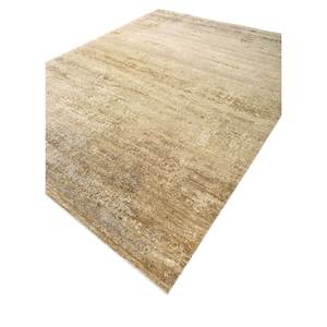 Tapis en laine moelleuse dorée Uvenuti, noué à la main, motif abstrait, pour salon, tapis rectangulaire en jute 9x12, AKWL-1825 (Cs-01) - Product Image 2