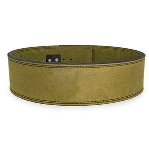 Cinturón de cintura para levantamiento de pesas con hebilla de palanca fabricada, cuero de vaca para gimnasio, Fitness, cinturón de inmersión para levantamiento de pesas - Product Image 3