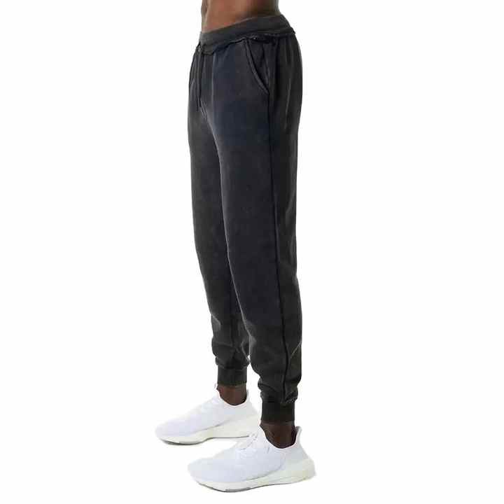 SMUDGE Washed French Terry Stacked Jogger Pants