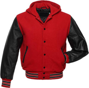 Chaqueta universitaria vintage personalizada con capucha bordada de chenilla de lana con chaqueta de béisbol con letras cálidas de invierno regulares en blanco para hombre - Product Image 4