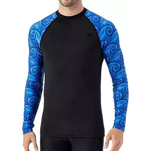 เสื้อรัดกล้ามเนื้อผู้ชายแบบซับลิเมชั่นสั่งทำพิเศษ ผ้าฝ้าย 100% แห้งเร็ว ระบายอากาศดี แขนยาว คอกลม สำหรับ MMA ยิม และทุกกิจกรรม - Product Image 1