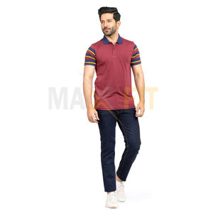 Men's Casual Short Sleeve for <b>Polo</b> <b>Shirts</b> High Quality Knitted Fabric Comfortable Summer Wear for Adults Solid MAXFIT ENTERPRISE - Product Image 2