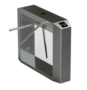RS485/Communication TCP-IP entrée extérieure contrôle d'accès certifié CE/FCC semi-automatique trépied tourniquet porte code à barres - Product Image 1