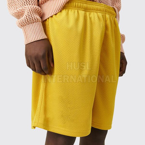 Pantalones cortos de malla de talla grande personalizados de verano para hombre, pantalones cortos informales transpirables de buena calidad para hombre, pantalones cortos de verano para correr, pantalones cortos de malla para Fitness - Product Image 4