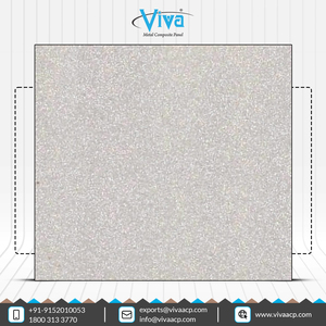 VA 358 Panel compuesto de aluminio plateado brillante Panel de pared ligero duradero ignífugo resistente a la intemperie estilo de diseño moderno - Product Image 3