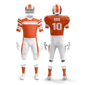 Maillot de football américain de haute qualité léger et confortable 100% Polyester Sublimation ensemble d'uniformes de football américain - Product Image 1