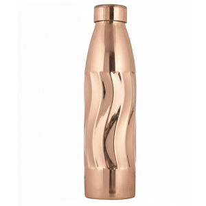 Ensemble de bouteille d'eau et de verre en cuivre, fabrication artisanale, bienfaits ayurvédiques pour la santé, anti-fuite, vaisselle en relief pour le yoga, la maison, le bureau - Product Image 6