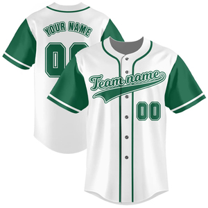 Impresión personalizada de béisbol camisas lisas béisbol Jersey hombres sublimación de béisbol botón completo Jersey - Product Image 1