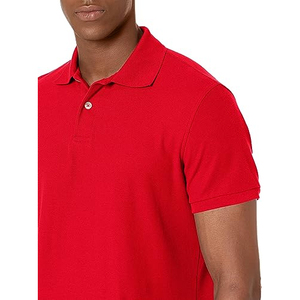 Solapa de golf bordada para hombre de alta calidad de diseño personalizado para deportes y ropa inteligente informal tela de jersey con patrón sólido para Polo Shir - Product Image 3
