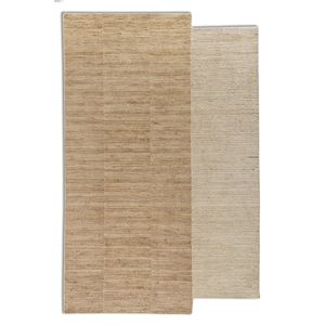 Alfombra de Lana Tejida a Mano Contour Gold, Grande, con Rayas y Patrón Oriental, Estilo Boho, para Dormitorio, Sala de Estar, para Adolescentes-HWL-445 - Product Image 1