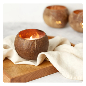 Vela de regalo de aromaterapia de coco con aroma tropical de cera natural - Product Image 5