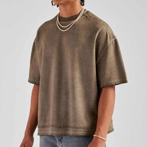 Top Qualité Coton Logo Personnalisé Hommes Impression T-shirt Personnalisé Impression Simple Nouveau Logo Personnalisé T-shirt Surdimensionné Hommes T-shirts Décontractés - Product Image 6