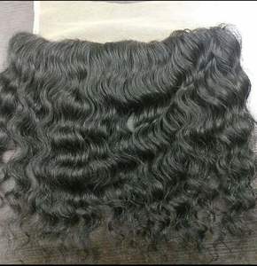 Extensiones de tejido de trama de cabello humano alineado con cutícula de templo indio 100%, textura rizada para bebé, suministro de Color de cabello Natural sin procesar - Product Image 3