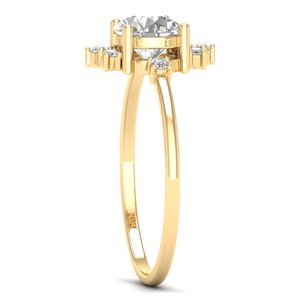 REYES Customizable 925 Sterling Silver Oval Cut 0.96Ct <b>Moissanite</b> Wedding Bridal Gift Ring Classic GRA Certified Fine <b>Jewelry</b> - Product Image 3