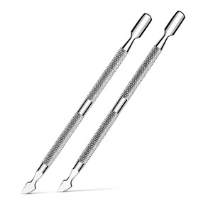 Vente en gros CE ISO Approuvé en acier inoxydable Nail Art Cuillère Poussoir Outil de manucure pour les cuticules utilisées sur les doigts - Product Image 1