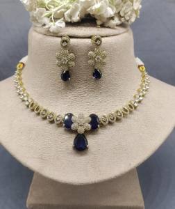 Conjunto de Collar Cz Ad Mehandi, SKU AN 106 BI/C-8 - Product Image 1
