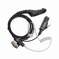 Untuk Motorola PMLN6129 2-Wire Acoustic Tube Surveillance Earpiece Walkie Talkie Headset Radio Dua Arah Earphone APX1000 SRX2200