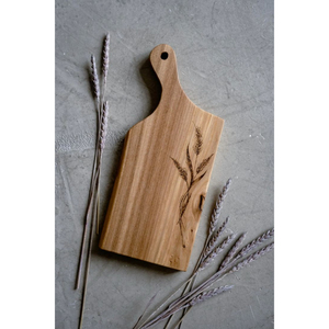 Planche à découper en bois peinte à la main de la meilleure qualité avec planche de service ronde en bois au design floral pour le fromage à un prix abordable - Product Image 5