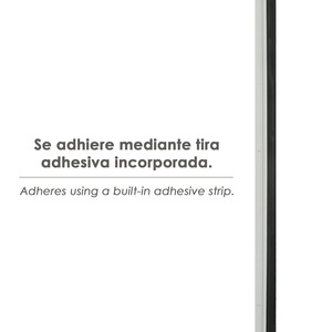 Guarnizione per porta in alluminio bianco con gomma, 1 metro - Product Image 3