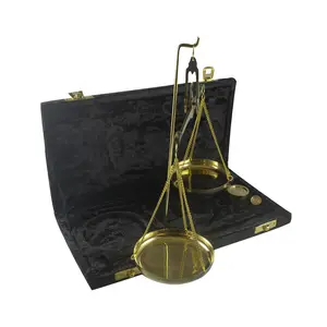 Cổ Trọng Lượng Cân Bằng Quy Mô Showpiece Hải Lý Trang Trí Nội Thất Món Quà Nhỏ Làm Việc Brass Pan Trọng Lượng Cân Bằng