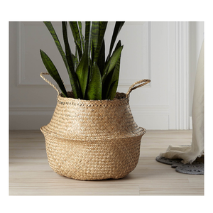 Home Decor Woven Straw <b>Basket</b> Beach Sea Bag Woven <b>Basket</b> With Handle From 99 Gold Data - Product Image 5