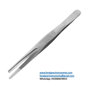 Pinzas de Sutura de 20 cm con Punta Serrada Sin Dientes, Juego de Instrumentos Quirúrgicos de Acero Inoxidable, Manual, Reutilizable - Product Image 3