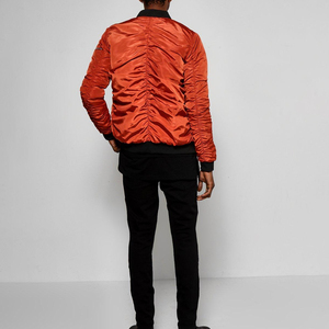 High Quality Fashion Breathable <b>Canvas</b> Stand Winter Zipper <b>Men</b> Bomber <b>Jacket</b> Outdoor Use Comfortable Custom Design Best Price - Product Image 3