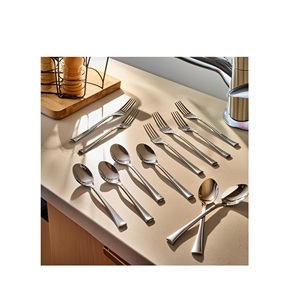 mirrored steel Gold Silverware <b>Flatware</b> Set for 8, Stainless Steel Cutlery Set, Wedding Party Festival Silverware - Product Image 4