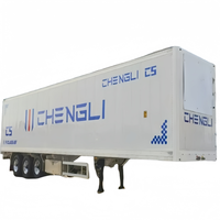 3-Axle 28ft 40ft 53ft baja kargo berpendingin Semi Trailer makanan pendingin Unit 3Axle 28ft 40ft 53ft Trailer berpendingin